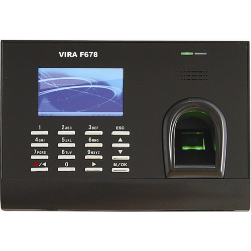 M&aacute;y chấm c&ocirc;ng bằng v&acirc;n tay thẻ từ Vira F678